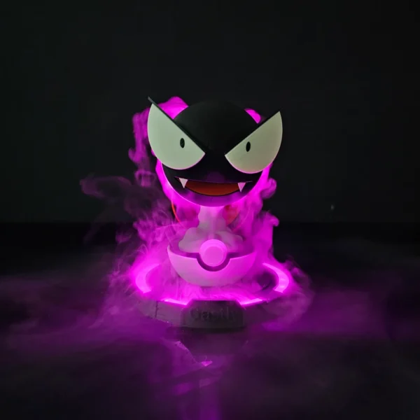Humificador gastly 3d pokémon con efecto aura lila de iziart 3d Lima