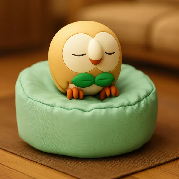 buho dumiendo figuras pokémon en Lima 2